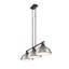 Luminaire suspendu linéaire 3 lumières Laramy-107150101-107150117