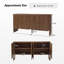 Martha 63"Wide Modern 4 Door Fluted Sideboard with Cable Management-664394837