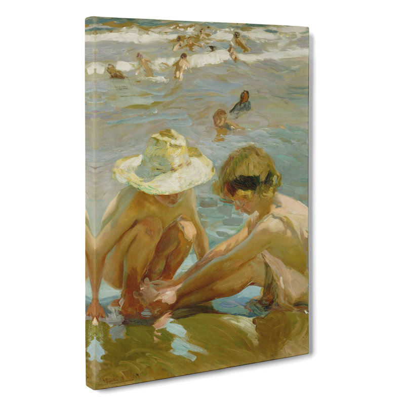 The Wounded Foot by Joaquin Sorolla Y Bastida - Wrapped Canvas Painting, 76cm H x 50cm W x 3cm D