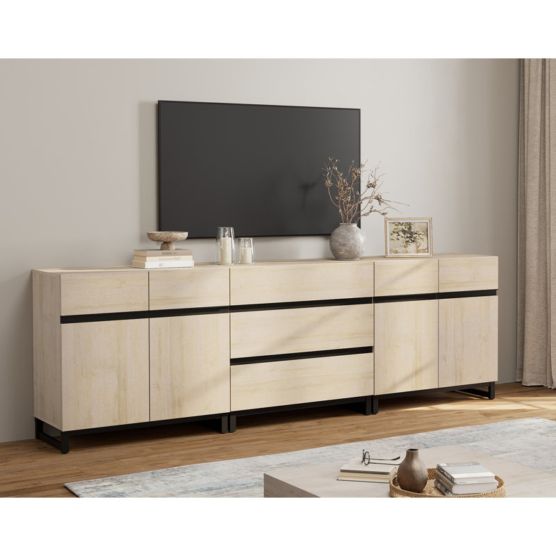 Lirah Manufactured Wood TV Stand , Beige