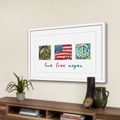 Live Free Aspen by Tori Campisi - Single Picture Frame Painting