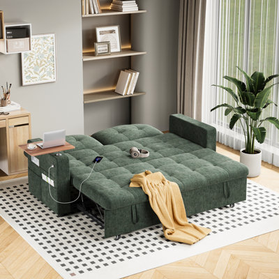 2 Seater Chenille Sofa Bed