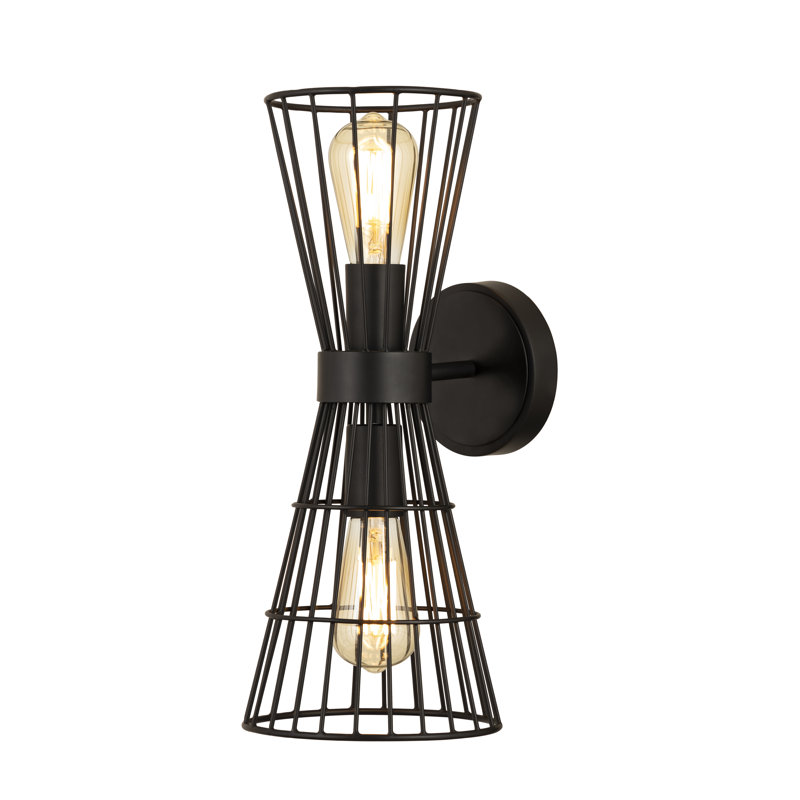Palethorp Iron Armed Sconce, Matte Black
