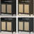 84.25''H Rattan Arched Bookcase With Adjustable Shelf-658589889