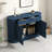 55.1 Inch Modern Storage Lilliam with 2 Doors, 2 Drawers, and 3-Tier Side Shelves for Versatile Home Organization.-110231598