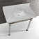 Monarch Marble Rectangular Console Bathroom Sink with Overflow