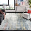 Tapis bleu / gris tissé à la main Mcelroy-24018460