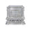 Table de chevet Valkyrie, finition platine antique