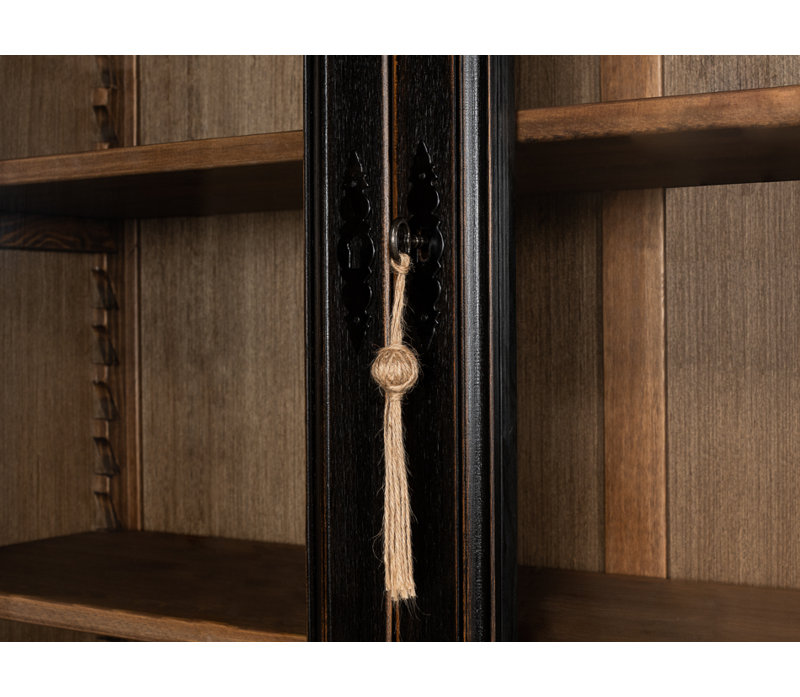 Wilkesville Solid Wood China Cabinet, Ebony