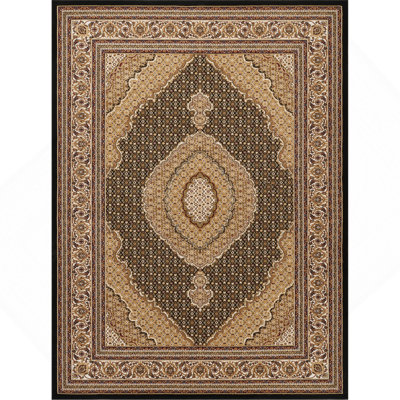 Pavillon de jardin noir 3 po X 7 pi 3 po Tapis