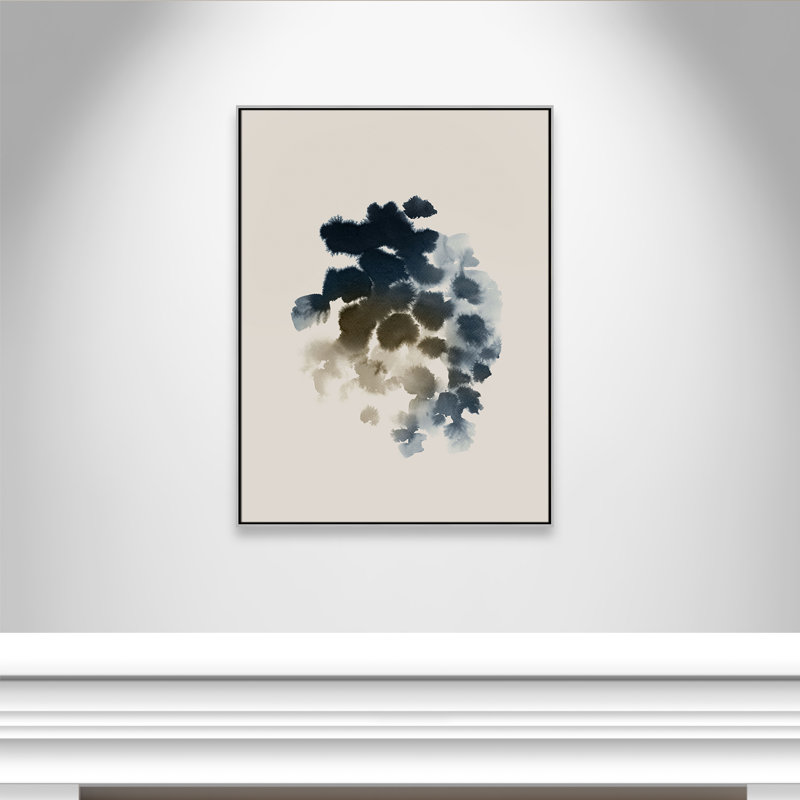 «Emerald Azure II» par Casa Fine Arts, Argent, H 49,5 po x l 37,5 po