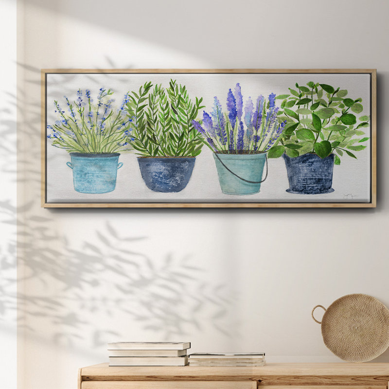 Fresh Herb Collection- Framed Canvas