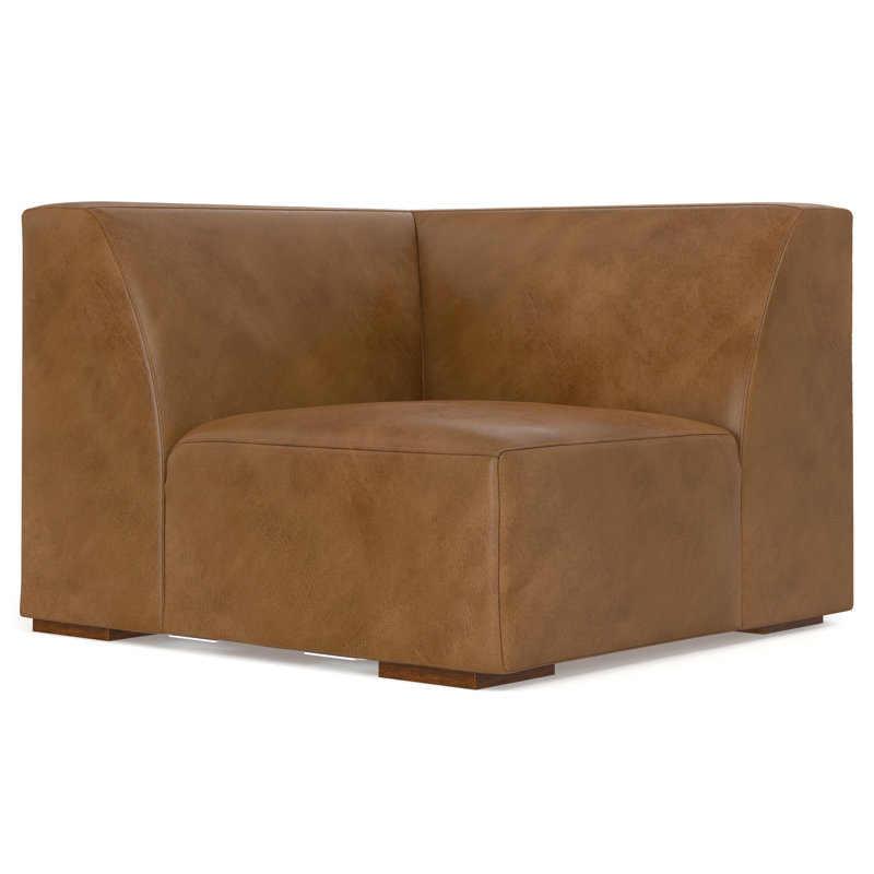 Rex Corner Sofa Module, Caramel Brown