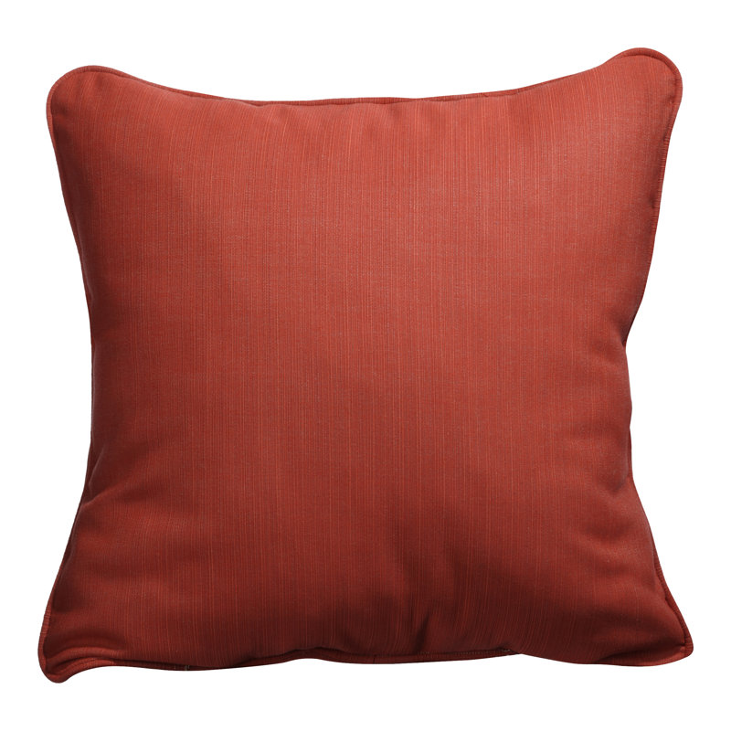 Hansah Outdoor Square Pillow Cover & Insert, 22" H x 22" W x 6" D, Sunbrella Canvas Macaw