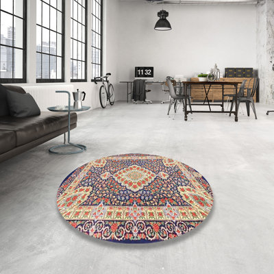 Tapis bleu/jaune/rouge traditionnel Tincher