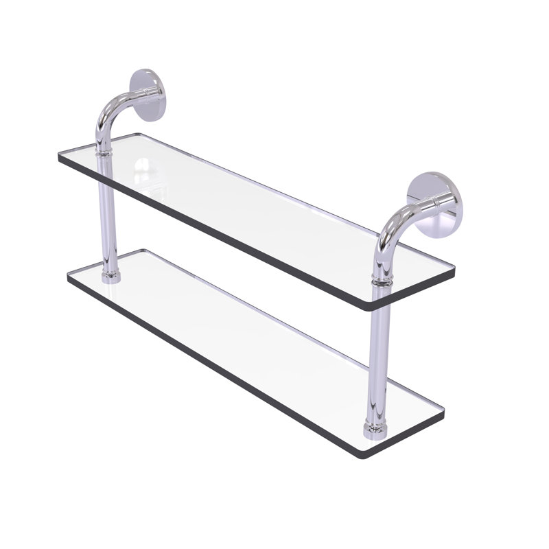 Tioga 2 Piece with Towel Bar, Polished Chrome, 11"H x 22"W x 5"D