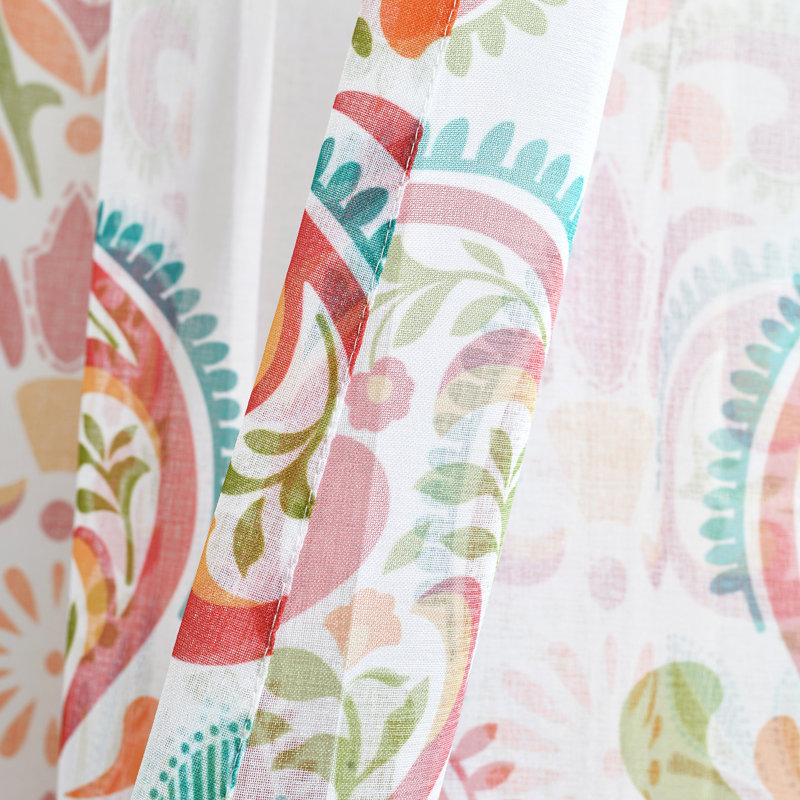 Clara Polyester Sheer Curtain Pair