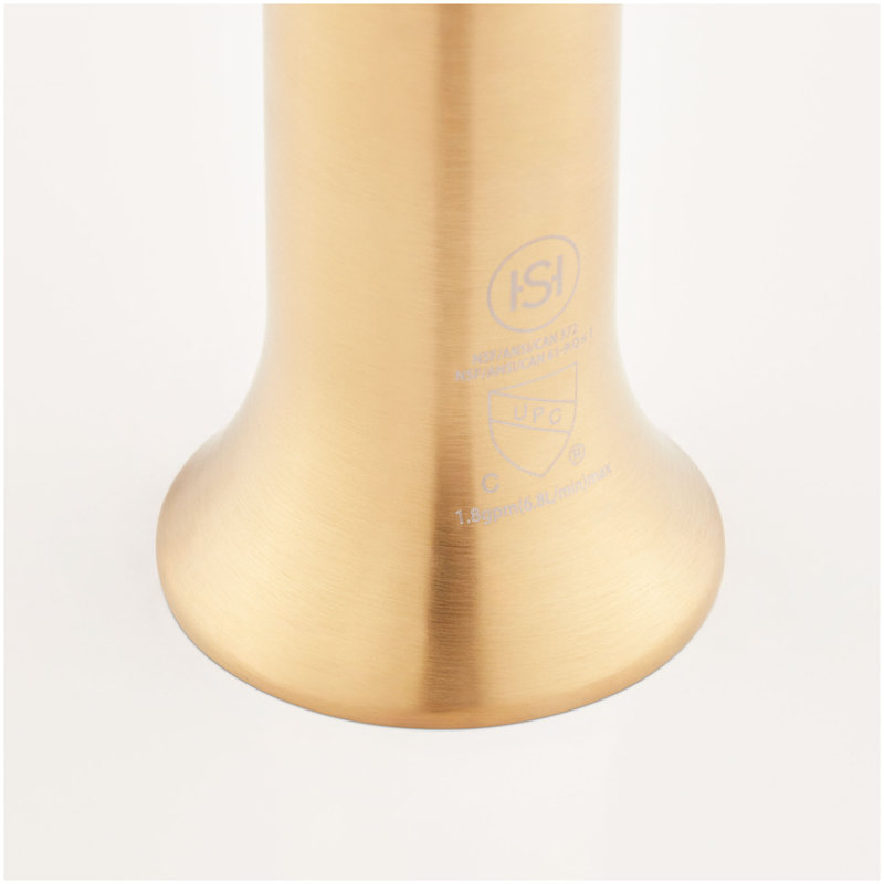 Aldridge Signature Bok Pull Down Single Handle Kitchen Faucet, Gold Tones