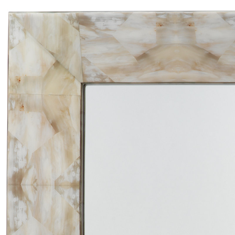 Fragment Rectangle Engineered Wood Mirror, 48'' x 36''