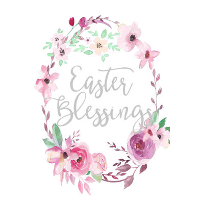" Easter Blessings Wreath "