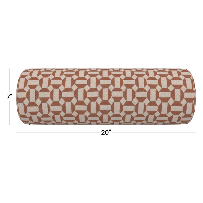 Amala Sunbrella® Indoor/Outdoor Bolster Pillow, Assemble Clay