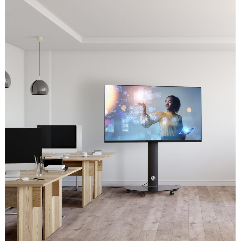 ProMounts Premium Rolling TV Stand with Swivel for 32"-72" Screens Holds up to 88 Lbs