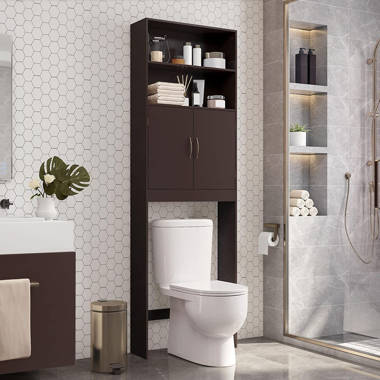 Bathroom Lockers, Taller Bathroom Storage Cabinets, Space Saving Lockers Latitude Run Finish: Brown