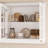 Versatile 4-Door Storage Cabinet With Tempered Glass