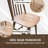 7-Piece Kitchen Table Set, Rectangular Hardwood Dining Table and 6 Windsor Wooden Chairs with Spindle Back & Contoured Seat, Chestnut Brown Finish-1081661775-1081661771