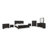 Ronquillo Six Drawer Acacia Wood Dresser In Jaguar