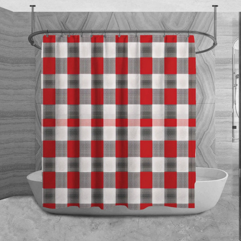 Rideau de douche Ottie Gingham, H 84 po x l 70 po
