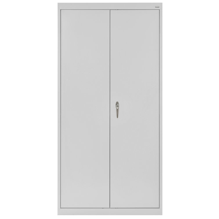 Classic Sandusky Lee 36" W x 24" D x 72" H Steel Wardrobe Cabinet with Adjustable Shelf by Sandusky