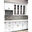 Armoire à une porte en bois massif blanc à une porte pour le salon, la salle de bain et la cuisine avec tablettes réglables, mécanisme de fermeture en douceur, tiroirs faciles à assembler (l 24 po x l 34,5 x P 21 po)