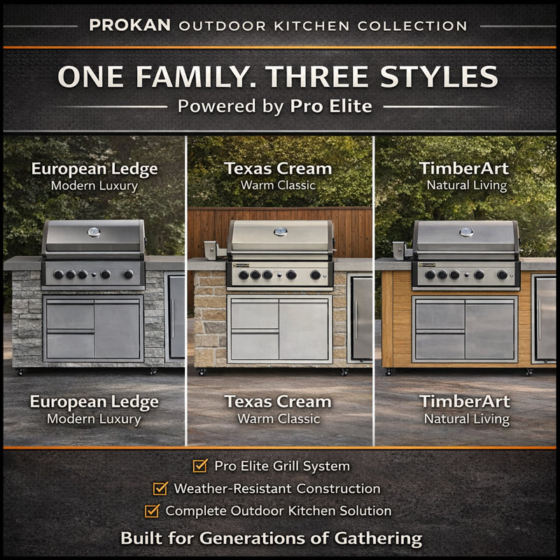78” Pro Elite 5b TimberArt Island Grill