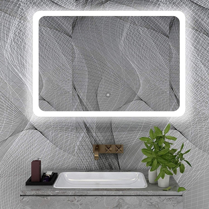 Fielden Glass Frame Rectangle Mirror