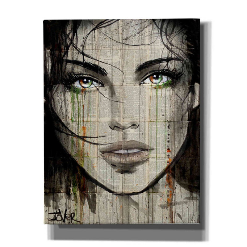 «Autre genre» par Loui Jover, art mural sur toile, H 34 po x l 26 po x P 1,25 po