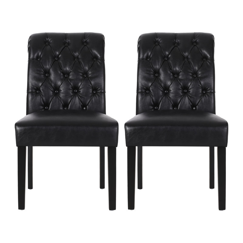 Broxton Tuft Dining Rolltop Kd, Black