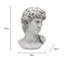 Monochrome Classical Bust Sculpture – Matte Resin Decorative Accent (29 cm) -1263162806