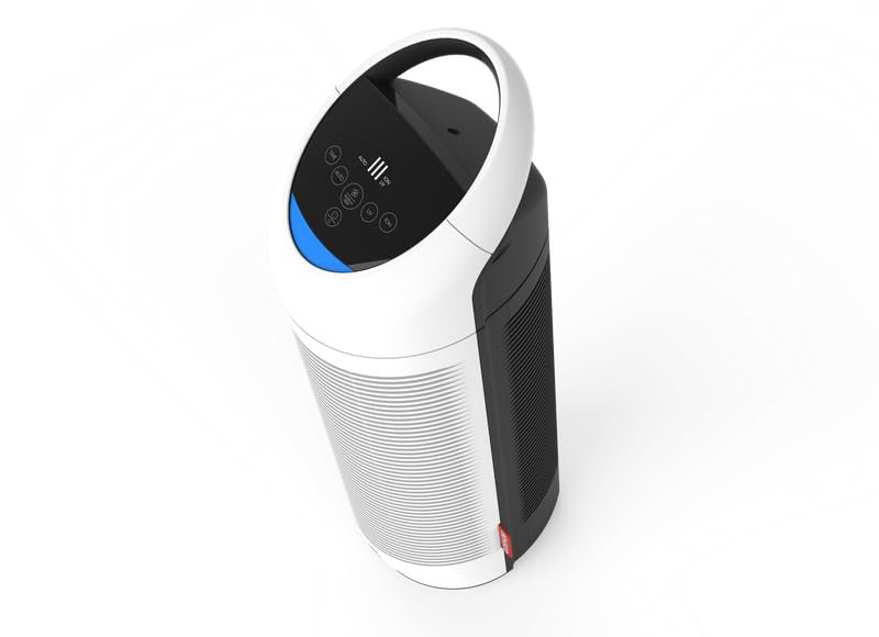 Boneco P300 Air Purifier White with HEPA Filter, Pre Filter, Ionizer, UV-C Lamp and Photo Catalyst Filter - Pollen, Smoke and Fine Dust Remover
