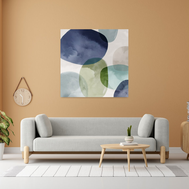 Art mural contemporain abstrait abstrait, H 48 po x l 48 po
