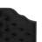 Contemporary Queen & Full Sized Headboard - Black Velvet With Button Diamond Stitch And Appealing Nailhead Border, Assembly Needed Modern Gorgeous Details, Required-1619394266