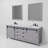 Marsyas 84 in W x 22 in D Double Bath Vanity, Faucet Set & 34 in Mirrors-1100786840-1146098644