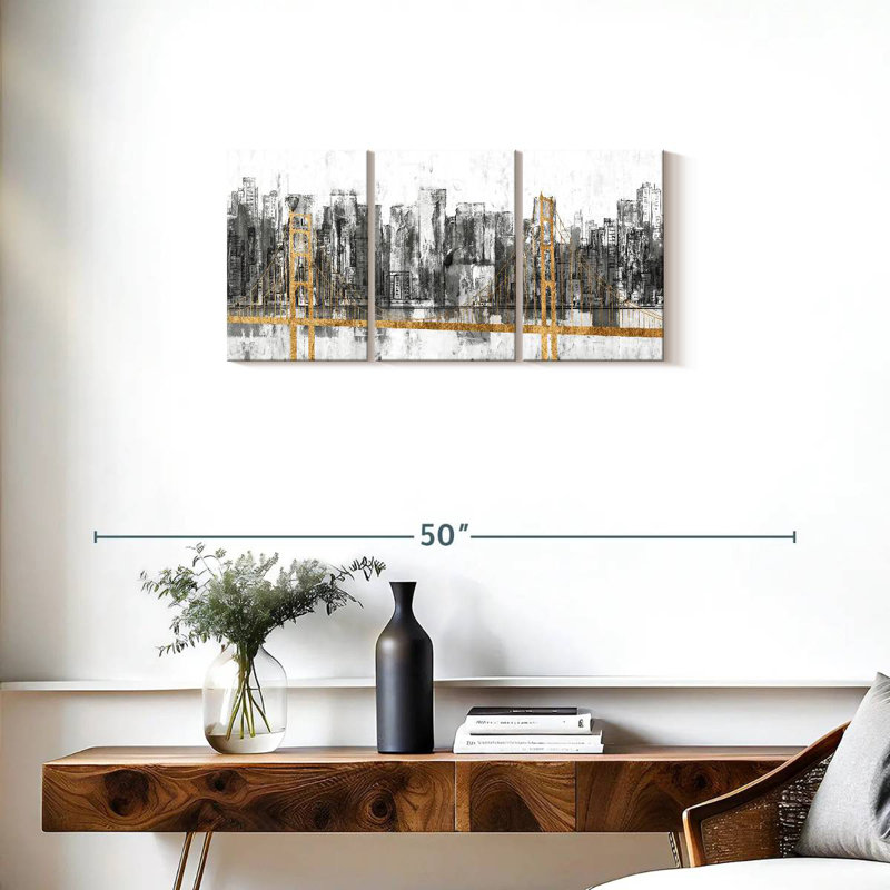 Senne Golden Bridge Panorama, H 15 po x l 32 po
