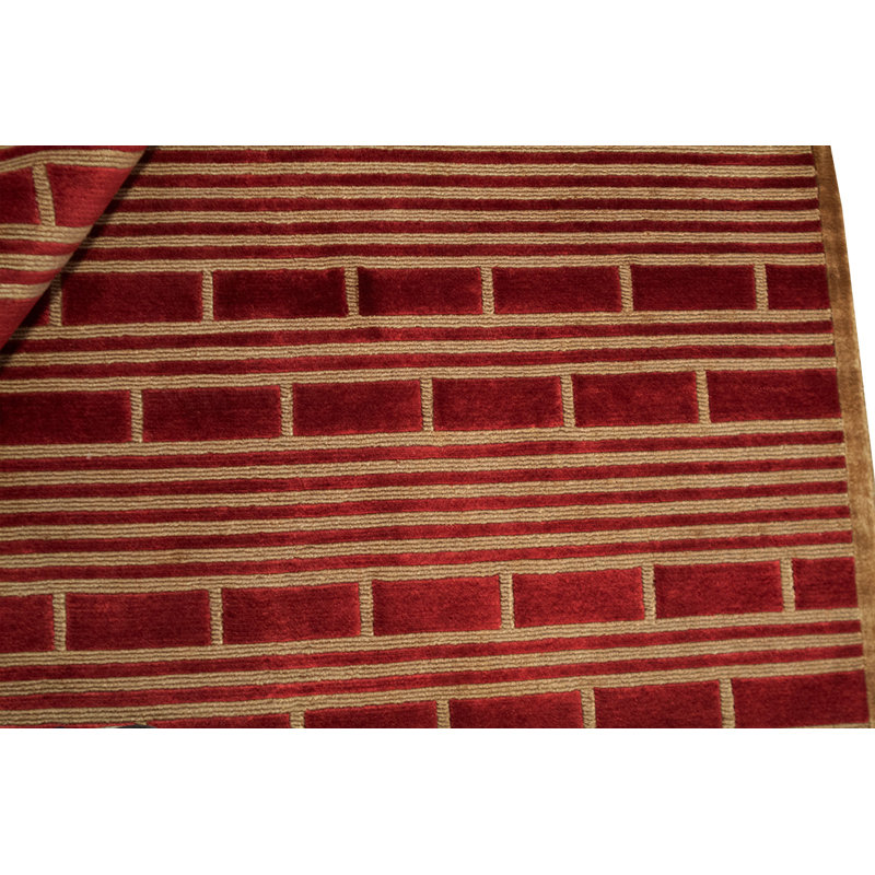 Hand-Knotted High-Quality Wine Area Rug