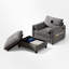 Fauteuil d'appoint rembourré avec repose-pieds avec rangement-343178779