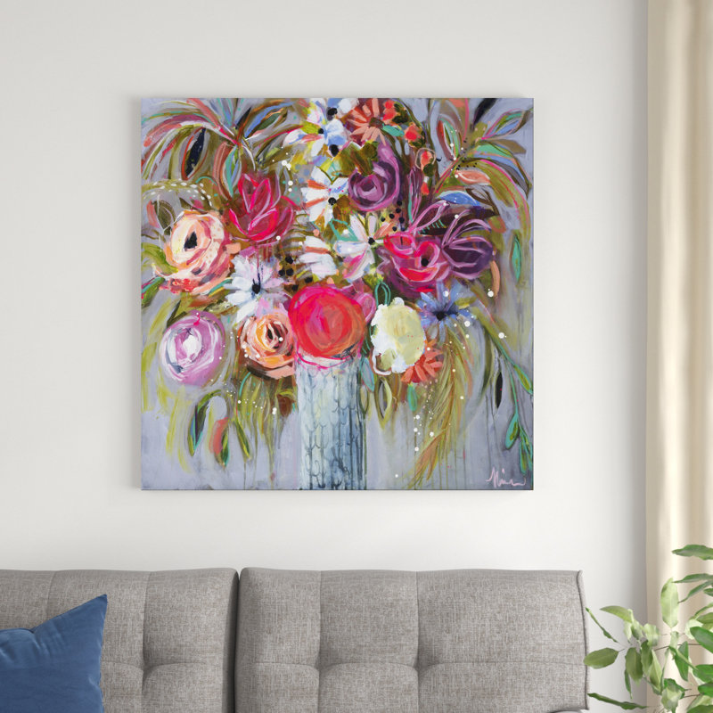 Floraison sous le soleil V, H 36 po x l 36 po