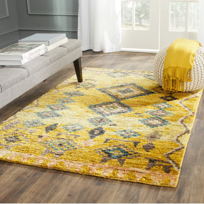 Yates Hand Knotted Jute Ikat Rug