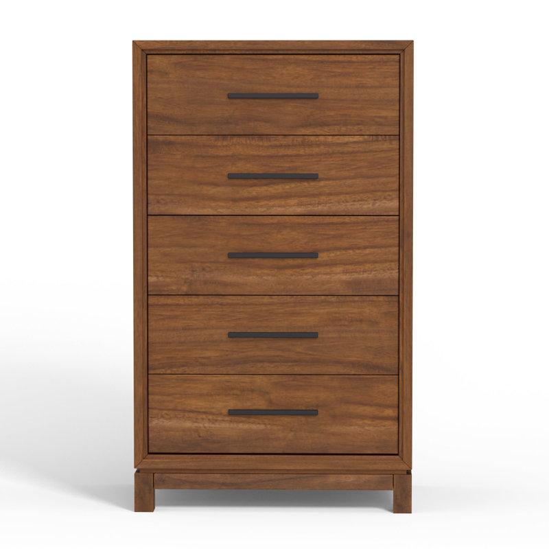 Commode 5 tiroirs l 28 po Wrightia, Érable miel