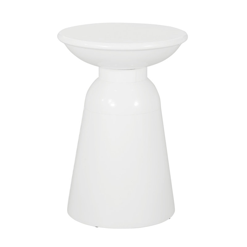 Table d'appoint Atira, Blanc, null