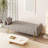Quiniya 71.26" Modern Velvet Sofa Bed Folding Couch with Two Throw Pillows for Living Room-1894310061